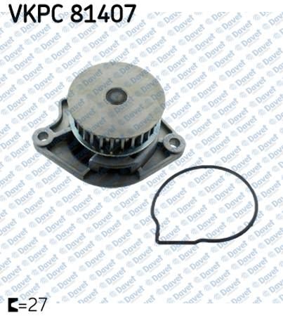 SKF VKPC 81407 Devirdaim Polo 00-12 1.4 16v-Ibiza-Cordoba-Fabia 1.4 16v 04-10 Ahw-Bby-Bky-Cgl